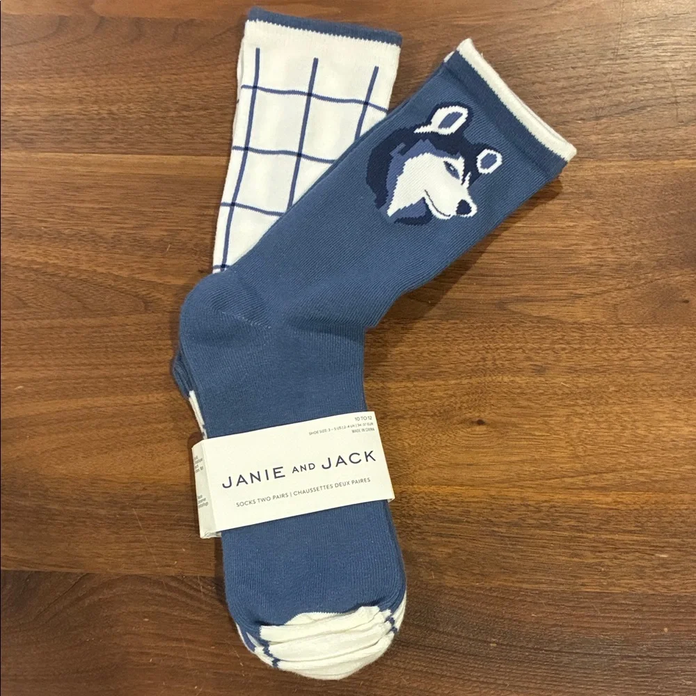 NWT- Husky Sock 2-Pack by Janie and Jack
